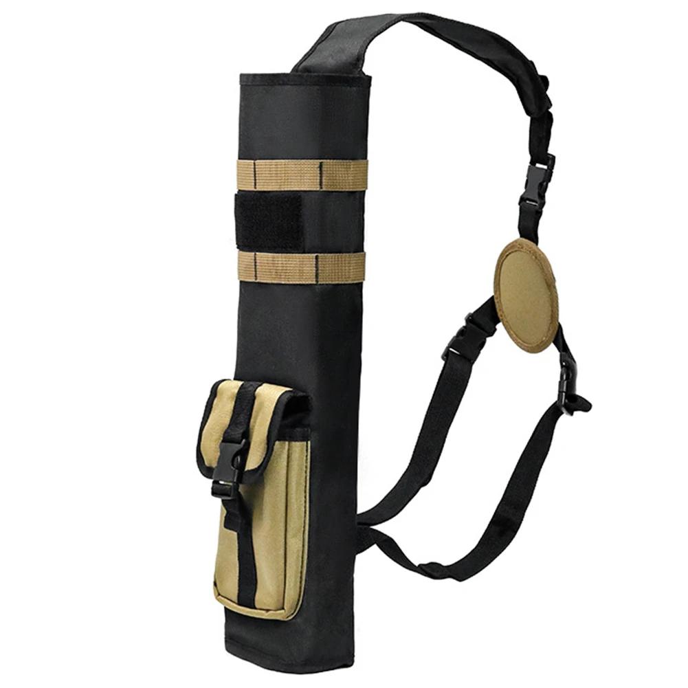 Archery Quiver with Molle System Pocket Lightweight Multi-Function Back Arrow Quiver for Target Shooting and Hunting