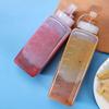 600/800/1000ML Squeeze Sauce Bottles Condiment Dispenser Large Mouth Dustproof Kitchen Seasoning Salad Sauce Olive Oil Bottle