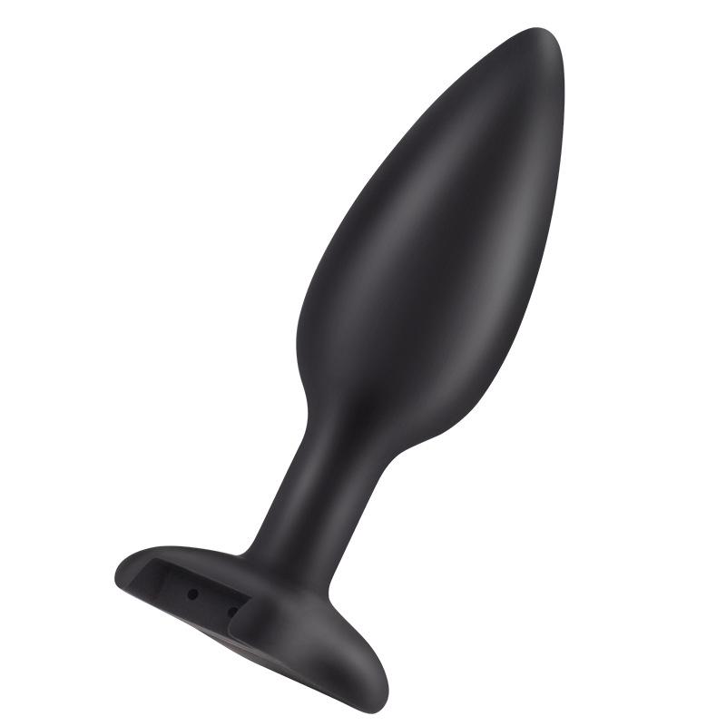 Multi-Frequency Silicone Anal Plug with Stepless Speed Control for G-Spot Stimulation and SM Play.