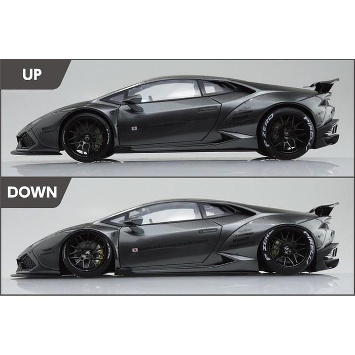 Aoshima 1/24 Liberty Walk No.16 LB Works Lamborghini Huracan Ver.2 Plastic Model Kit (Color-Coded)