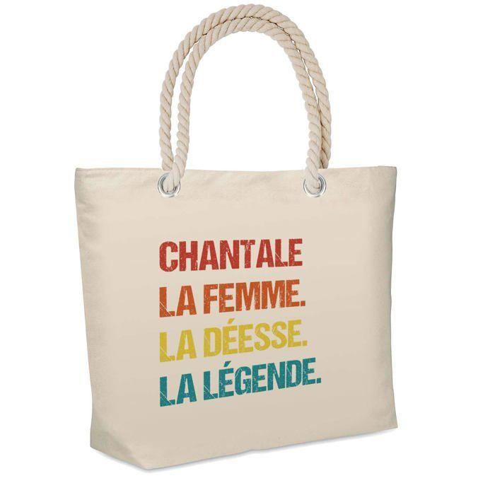 Sac de plage - PLANETEE - Chantale Déesse Légende Vintage - Isotherme - Coton - Imprimé en France