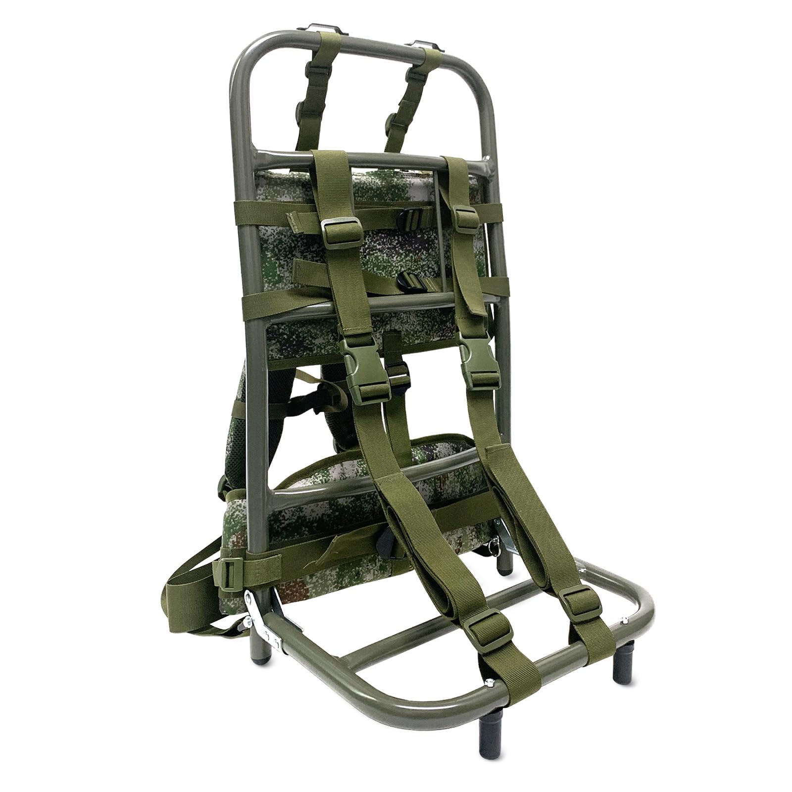 

Сумка для переноски для рюкзака с алюминиевой грузоподъемностью, внешний камуфляж [PAKESI] для скалолазания, сплав, портативный, складной, 60 кг, прочный, каркасный,