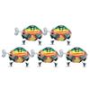 5 PCS Clockwork Pet Toy Iron Sheet Frogs Suitable for Cat Dog Playing Accessories(Clockwork  Spring SemiAutomatic