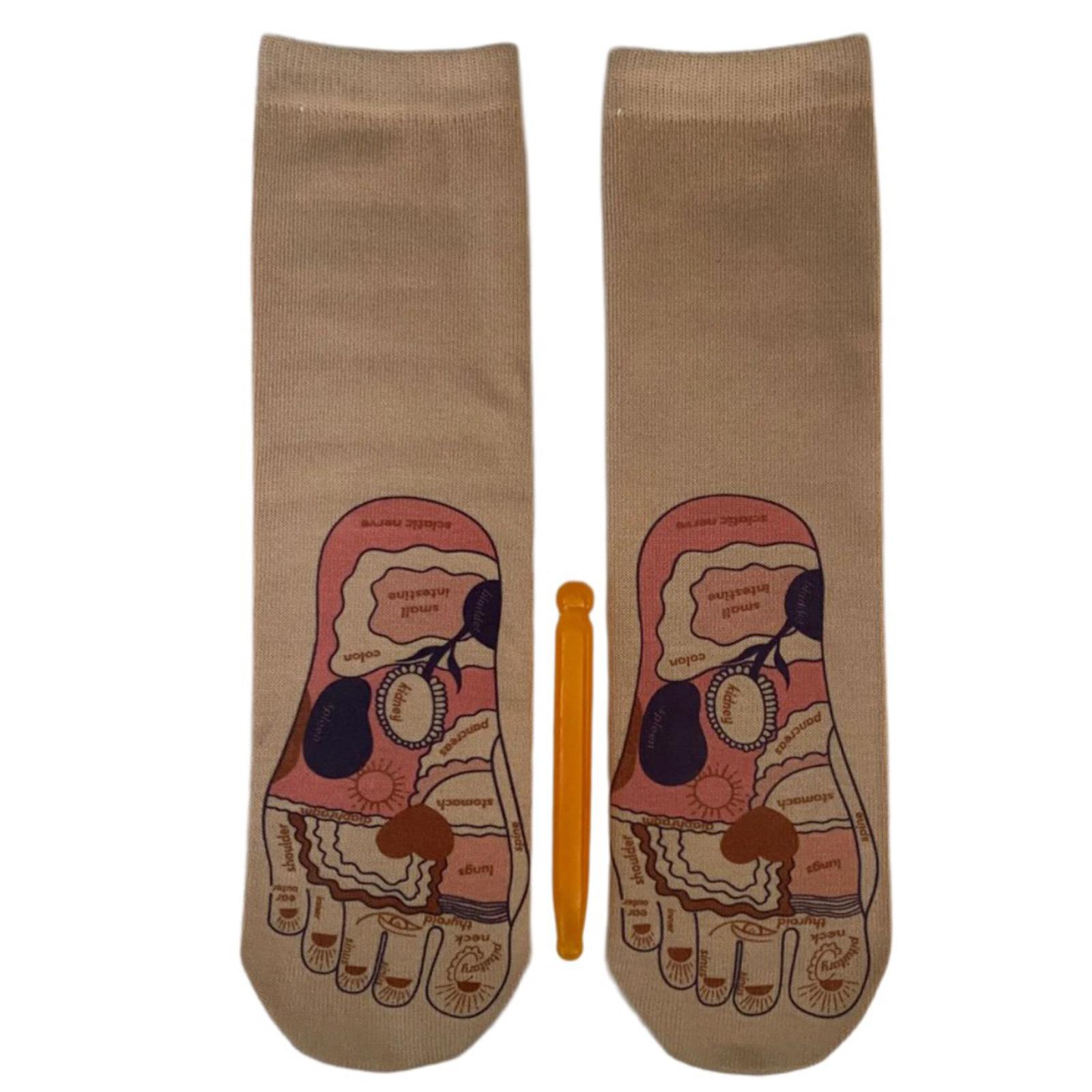 Breathable Cotton Socks with Pressure Point Provide Comfort and Fatigue Relief 1
