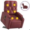 VidaXL Fauteuil Inclinable de Massage Électrique, Chaise de Relaxation avec Dossier et Repose-pied Réglables, Siège de Salon 3204797