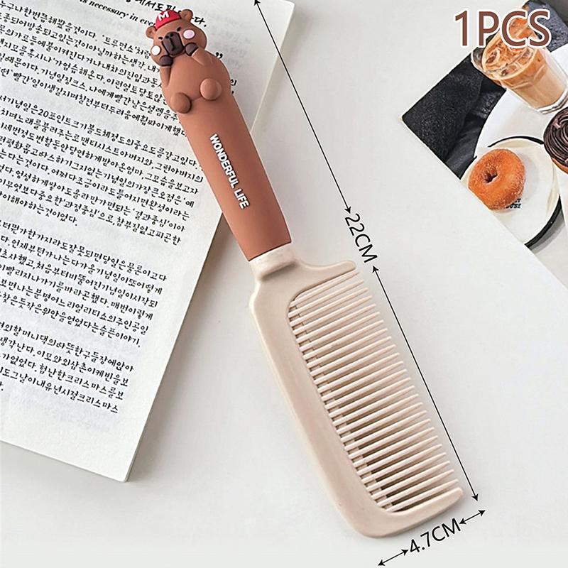 

Забавная расческа для капибары Kapibala, расческа для массажа головы, антистатическая портативная дорожная расческа для девочек, инструмент для укладки волос