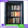 Mini-Bücherregal-Ornament mit 60 Mini-Büchern Schüttel dein Taschen-Bücherregal für Zuhause Zimmer Wohnzimmer Büro Dekoration