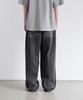 MUSINSA STANDARD Scrub Washed Wide Denim Pants [Washed Black]