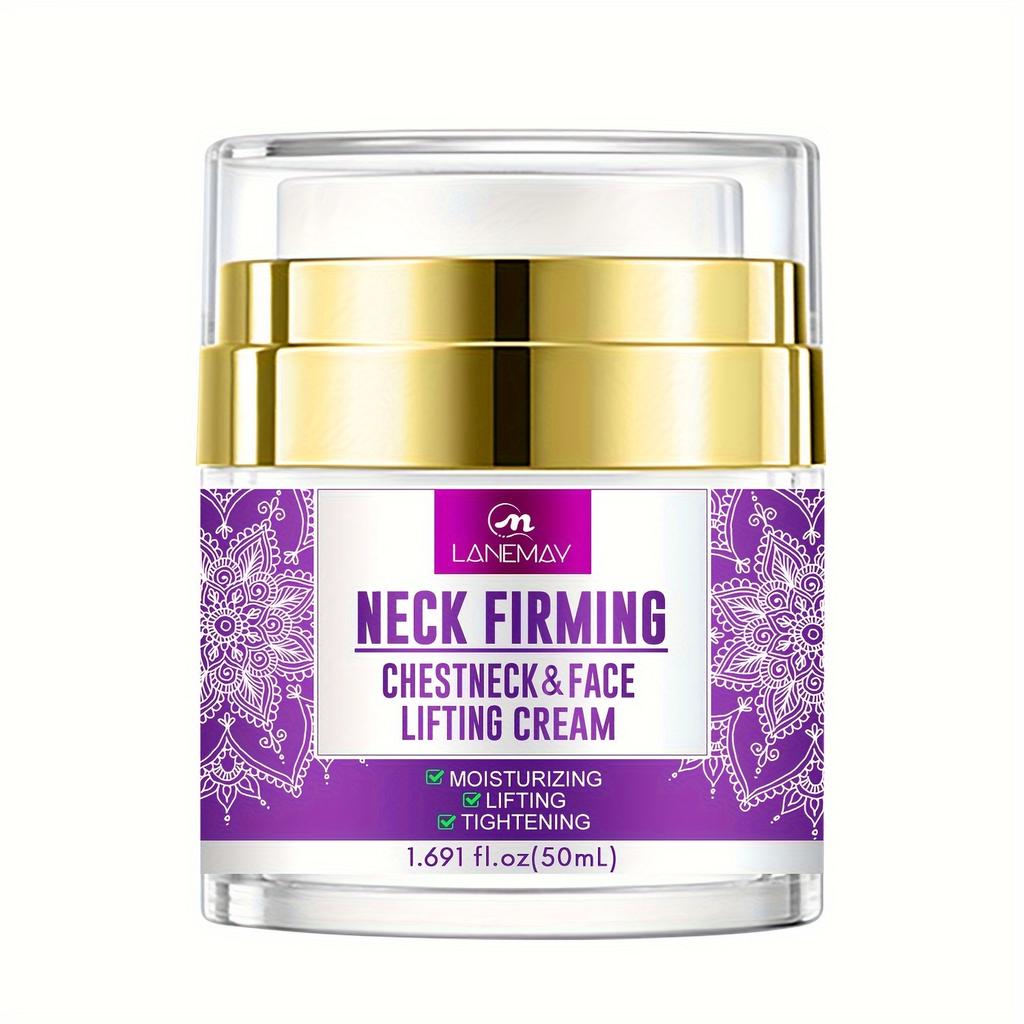 Neck Firming Cream with Hyaluronic Acid & Peptides - Hydrating Moisturizer for Sagging Neck , Neck Wrinkle Relief, Lifting and Firming Neck Cream