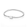 Originale 925 Sterling Sølv Armbånd Armbånd Krystallkule Kjærlighet Hjertelås Perler Charms Moments Armbånd For Kvinner DIY smykker