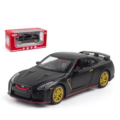 1/32 Scale GTR R34 Car Models, Alloy Metal Diecast Simulation Vehicles with Sound and Light Pull Back Racing Toy Gifts for Kids Scale Model Car