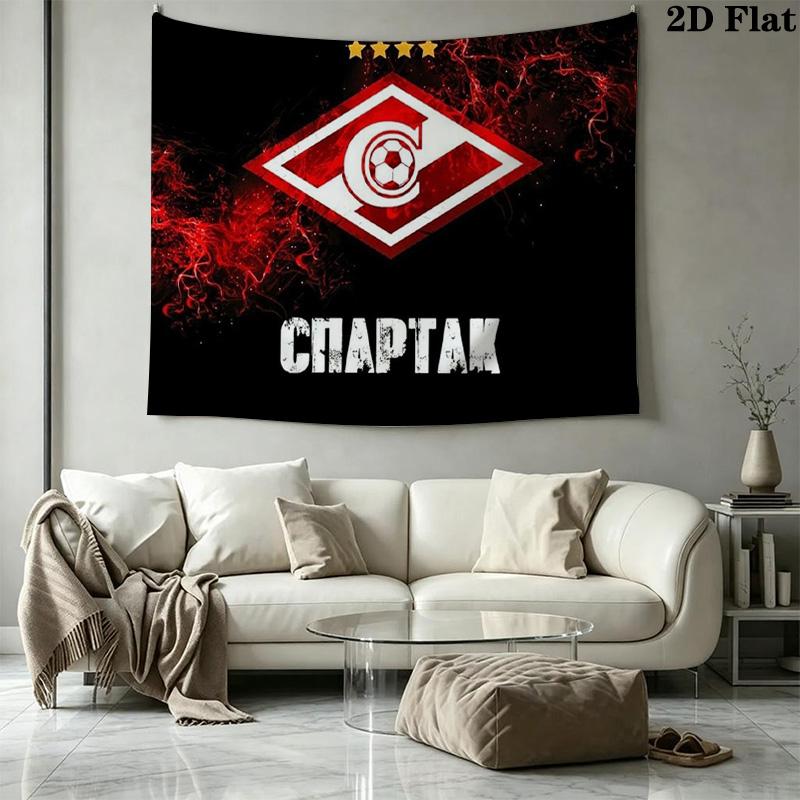 FC Spartak Moscow Wall Tapestry Aesthetic Wall Hanging Printed Fabric Blanket Decorative Tapestries for Bedroom Living Room Home Decor