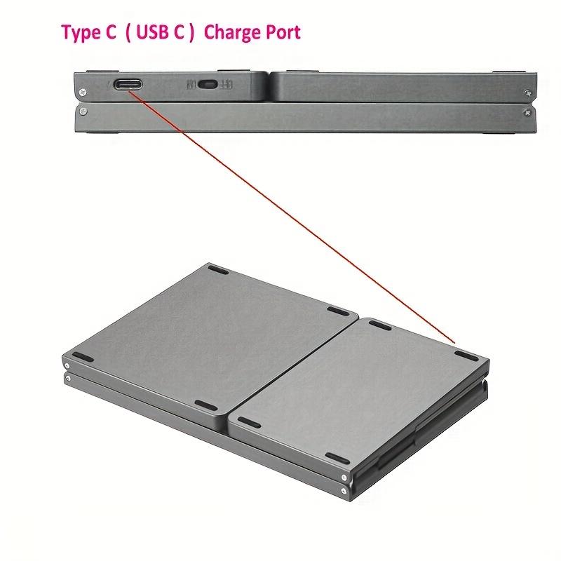 Přenosná skládací mini bezdrátová klávesnice s touchpadem – kompatibilní s Windows, Android, IOS, Mac, pro tablety a chytré telefony