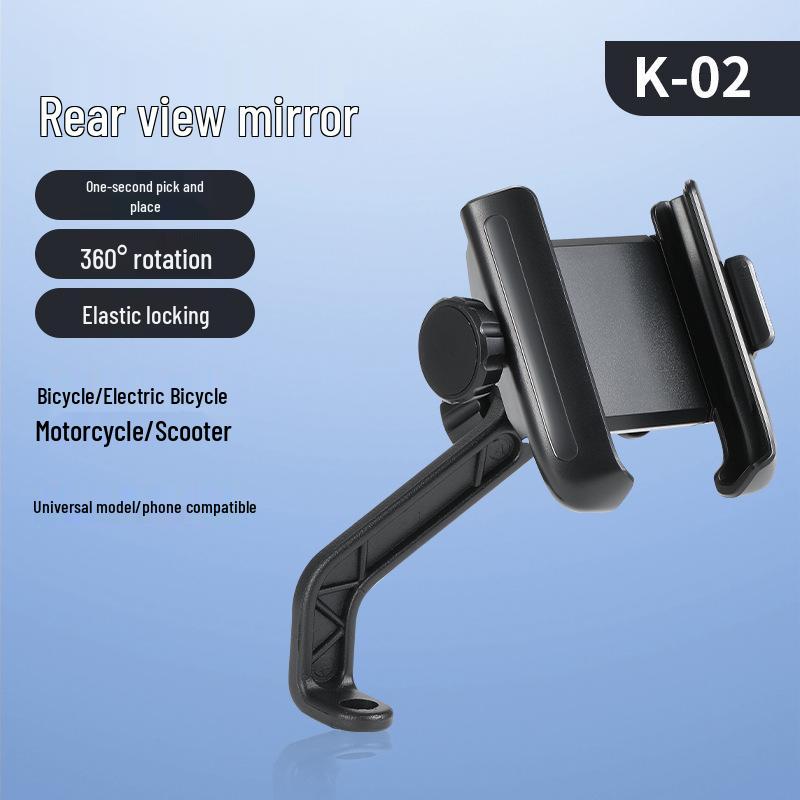 Creative Motorcycle & e-Bike Phone Holder with Shock Absorption and Lens-Free Navigation
