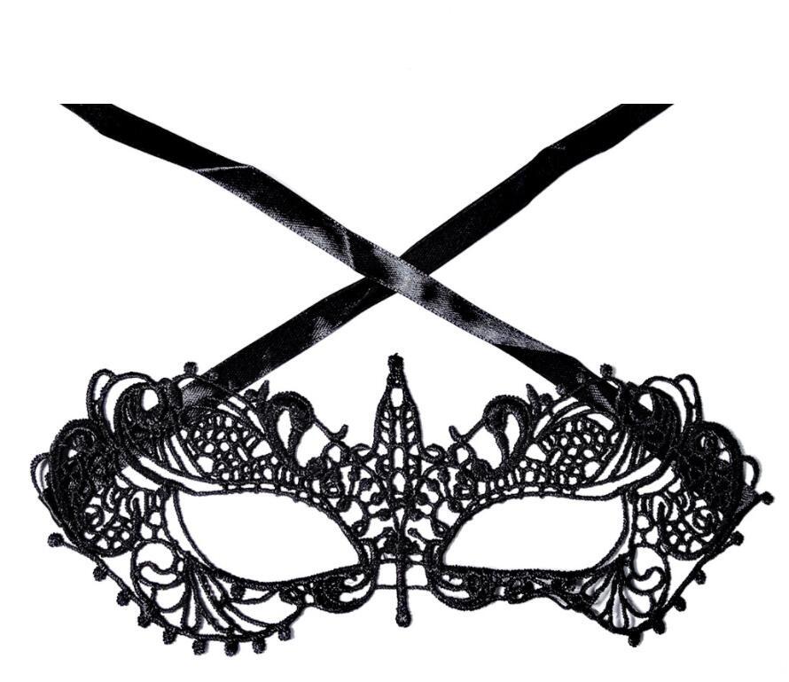 

[brisand] Леди Черная кружевная маска для глаз с цветочным принтом Венецианское маскарадное нарядное вечернее платье One Size чёрный