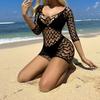 Sexy Cover Up Hollow Out Fishnet Dress Without Bikini Summer Holiday G008