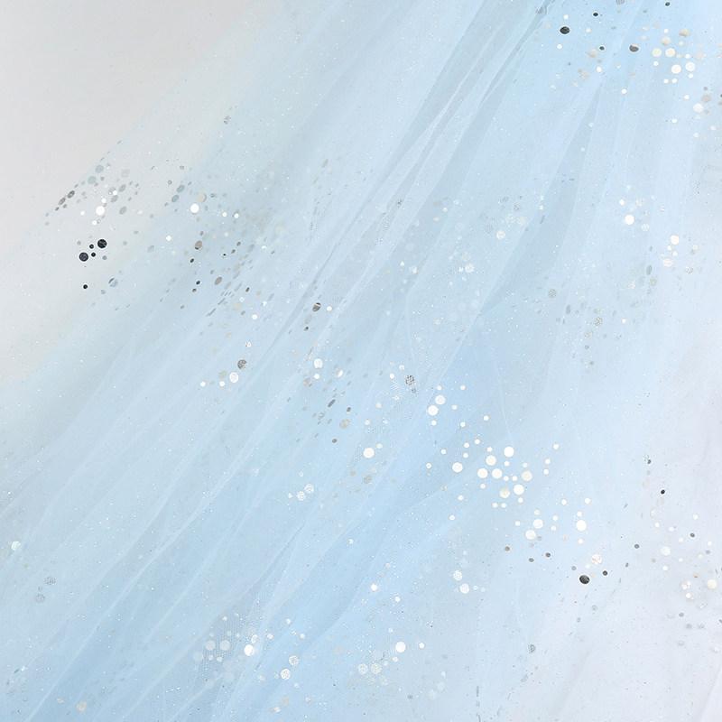 Sequin Mesh Fabric for DIY Sewing Wedding Dress Puff Skirt Stage Costume Photo Influencer Background Decoration Cloth Material