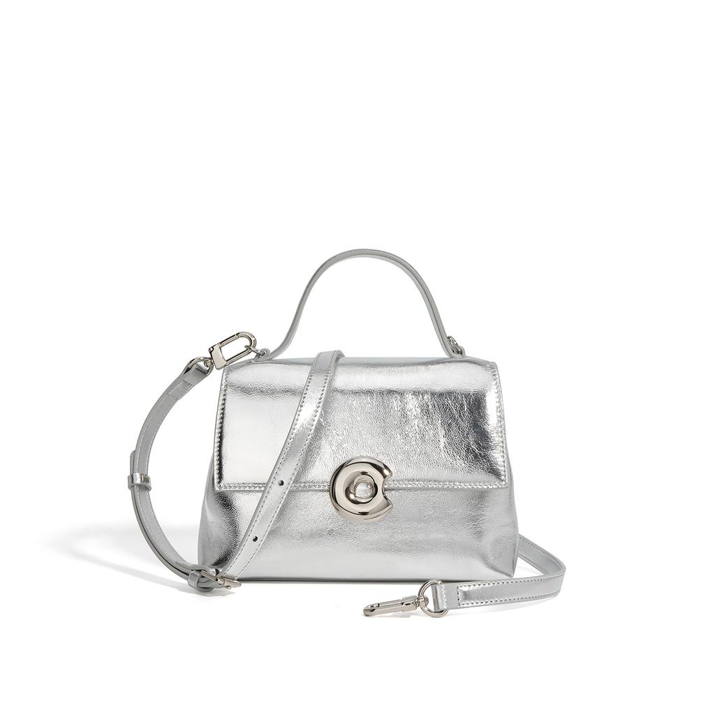 New Handbag Women's New High-end Single Shoulder Crossbody Leather