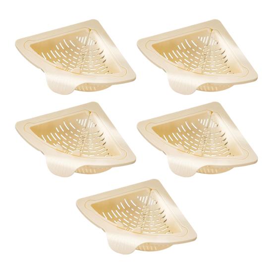 5 Pezzi Cestini Angolari per Scarico Lavello Triangolari Magnetici Cestini Drenanti Filtro per Lavello da Cucina con Base Drenante Rotante per Scarti Alimentari Risciacquo Verdure