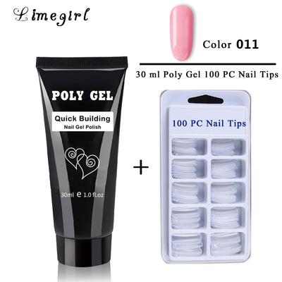 30ml Acrylic Poly Gel Set Extention Polygel Kit Fast UV Hard Jelly Builder Nail Extend Gels Set