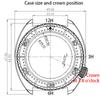 45mm Diving Watch Case 316L Stainless Steel For Turtle Abalone Seiko NH35 NH36 NH38 NH34 Movement 28.5mm Dial Sapphire 120clicks