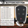 Key Fob Case for Cadillac XTS XT4 XT5 XT6 ATS ATS-v SRX CT6 CTS 2014 2015 2016 2017 2018      HYQ2AB HYQ2EB 5 Button Pad Cover Keyless Entry Remote