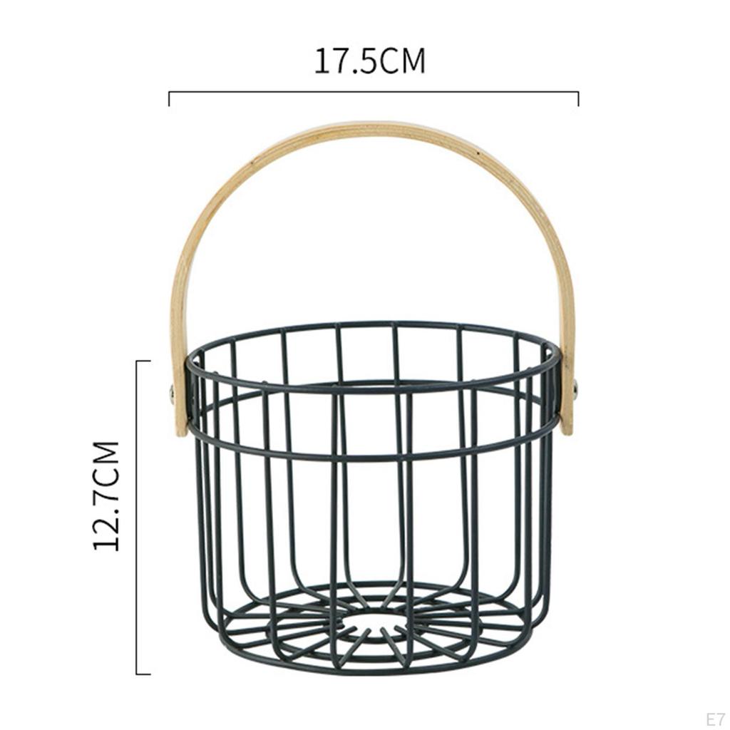 Hühnerdraht Eierkorb Behälter Aufbewahrung Halter Küchenorganizer Metall