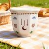 250ml Ceramic Coffee Cup Latte Art Hand-held Concentrated Simple Creative Home Good-looking Tea Cup Star Moon Ethnic Style