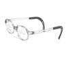 Top-Selling Professional Children's Glasses with Tomato-Style Silicone Nose Pads, Ultra-Light Transparent Gray Unisex Frame