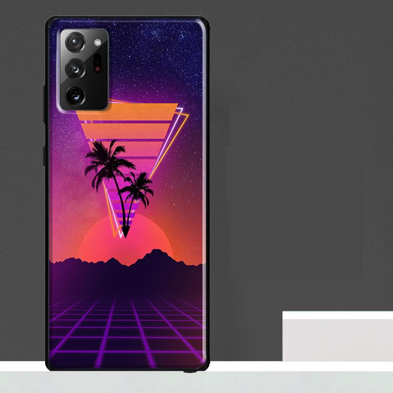 Neon Retrowave 80s Vintage Art Case For Samsung Galaxy S23 S24 S25 Ultra S9 S10 S20 S21 S22 Plus S23 FE S25 FE Phone Cover