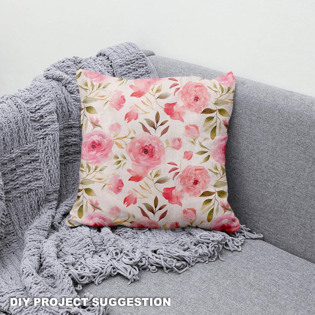 Royal Samt Stoff Polyester Zum Nähen - Motiv Blumen - Rdx3028
