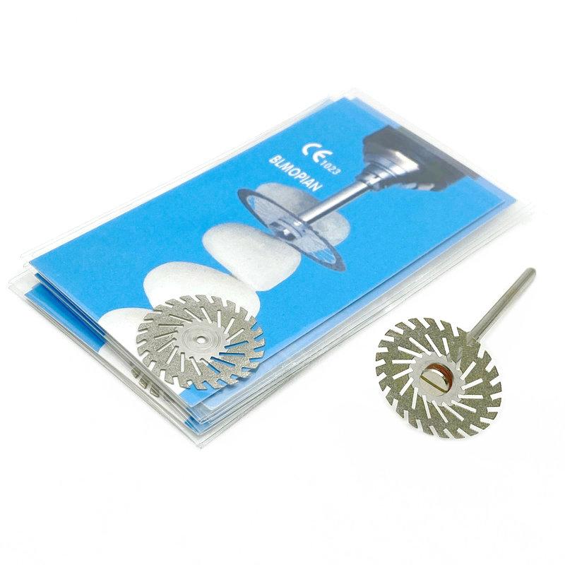 5 buc/set dentară ultra-subțire cu două fețe nisip porțelan disc de tăiere cu diamante dorn pentru disc diamantat instrumente de lustruit pentru stomatologie