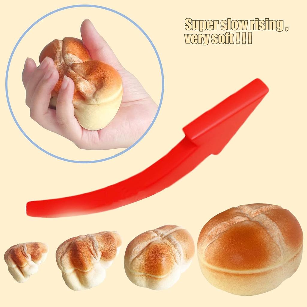 Bread Super Soft Slow Rising Squishies Toy for Kids Birthday Gift,Cute Stress Relief Simulation Lovely Squishys Scented Squishi Squeeze Toy