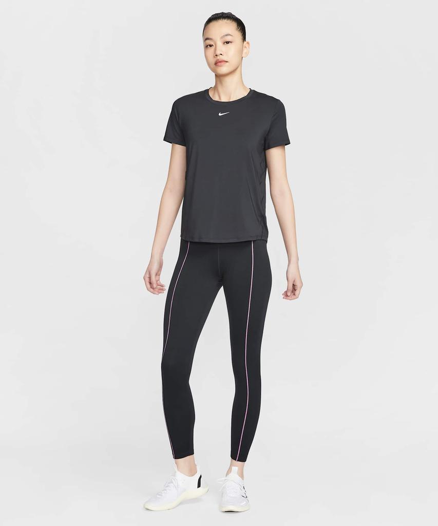 NIKE One Classic Dry Fit Short Sleeve Top W - Black:White / Fn2799-013