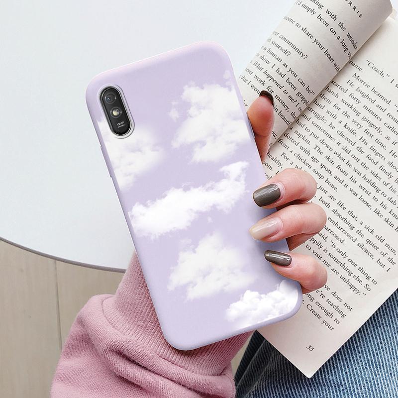 Heart Flower Case For Redmi 9A 9AT Phone Cover Cute Silicone Shockproof Soft Coque For Redmi 9A 9 AT Shell Cartoon Lovely Matte