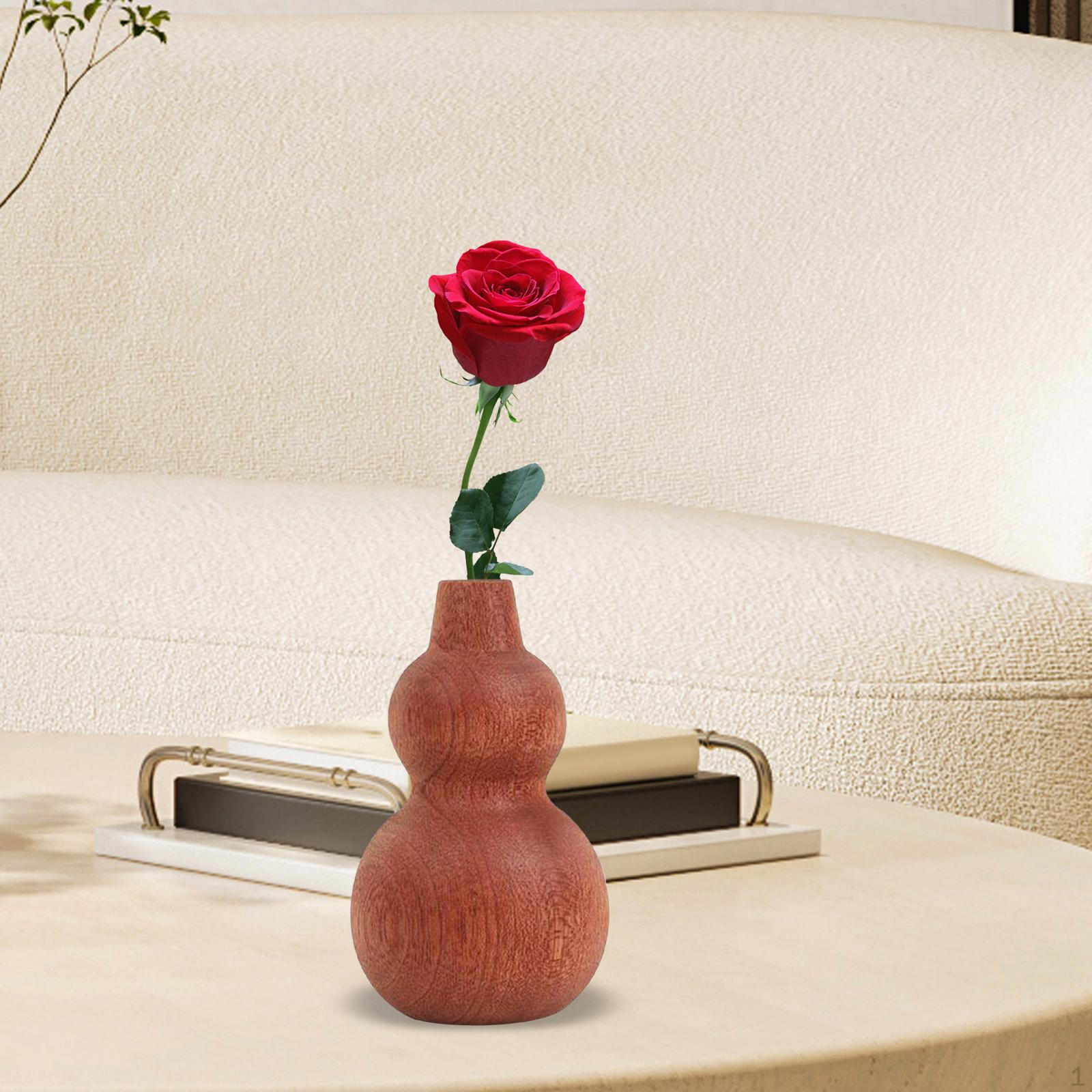 

Держатель горшка для растений Деревянная ваза для цветов Украшение Дисплей Настольный цветочный горшок для бутонов для Style D