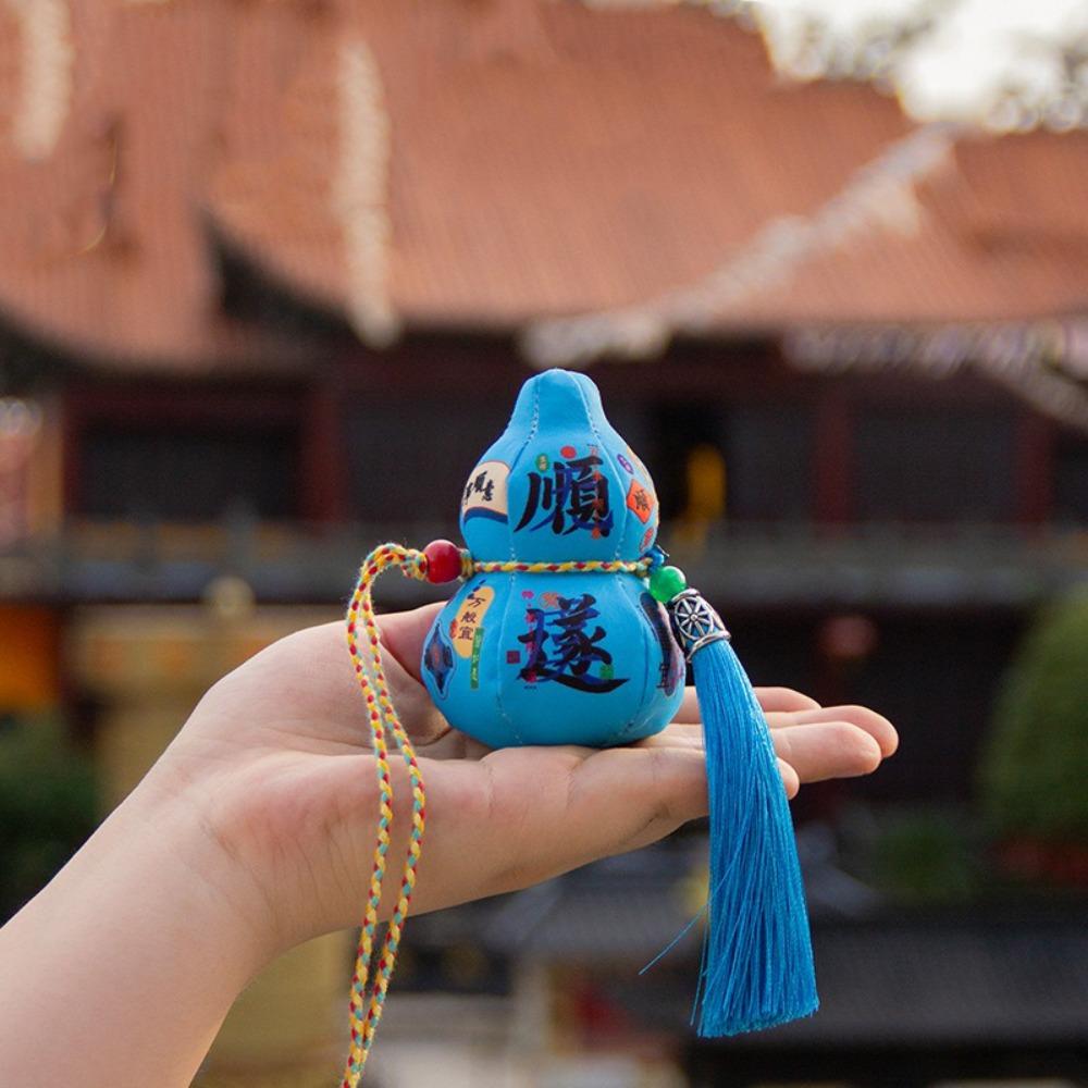 3D Blessing Fragrant Bag Traditional Gourd Car Pendant Chinese Sachet  Festival Decoration