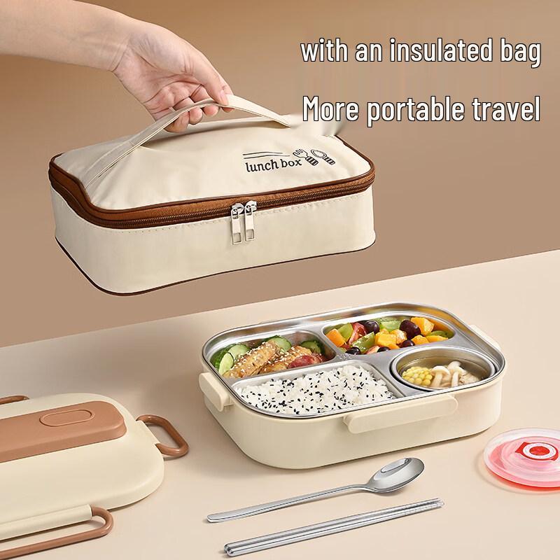 ZISIZ 304 Stainless Steel Insulated Lunch Box