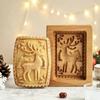 Wooden Gingerbread and Shortbread Cookie Mold Cutter