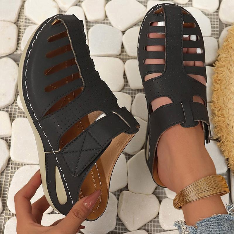 Sandales à talons pour femmes Sandales à enfiler Chaussures compensées d'été Pantoufles pour femmes Sandales à talons Compensées Zapatos Mujer Chaussures d'été