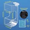 Fish Tank Feeding Tray Dispenser Premium Fishing Feeder Clear View Aquarium Accessories Easy