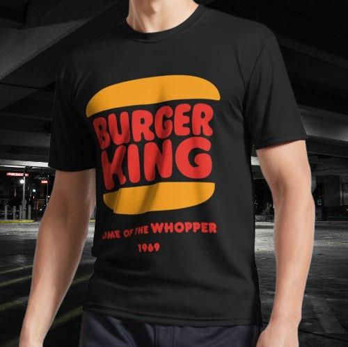 Burger King Home Of The Whopper 1969 Logo Funny Size Mode American T-shirt S разноцветный