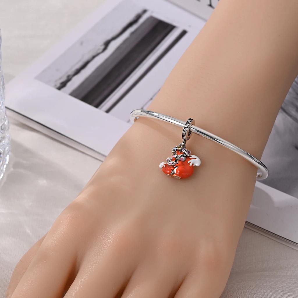 Charms Original Copper Squirrel Pendant Mother'S Day Beads Fit Bracelet Diy Fine Gift Women Delicate Jewelry Access