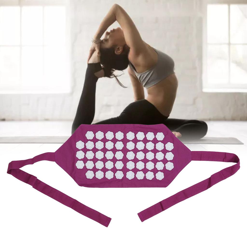 Akupressurgürtel, entspannender Stressabbau, Baumwollgewebe, ABS, blumenförmige Akupressur-Massagematte für zu Hause