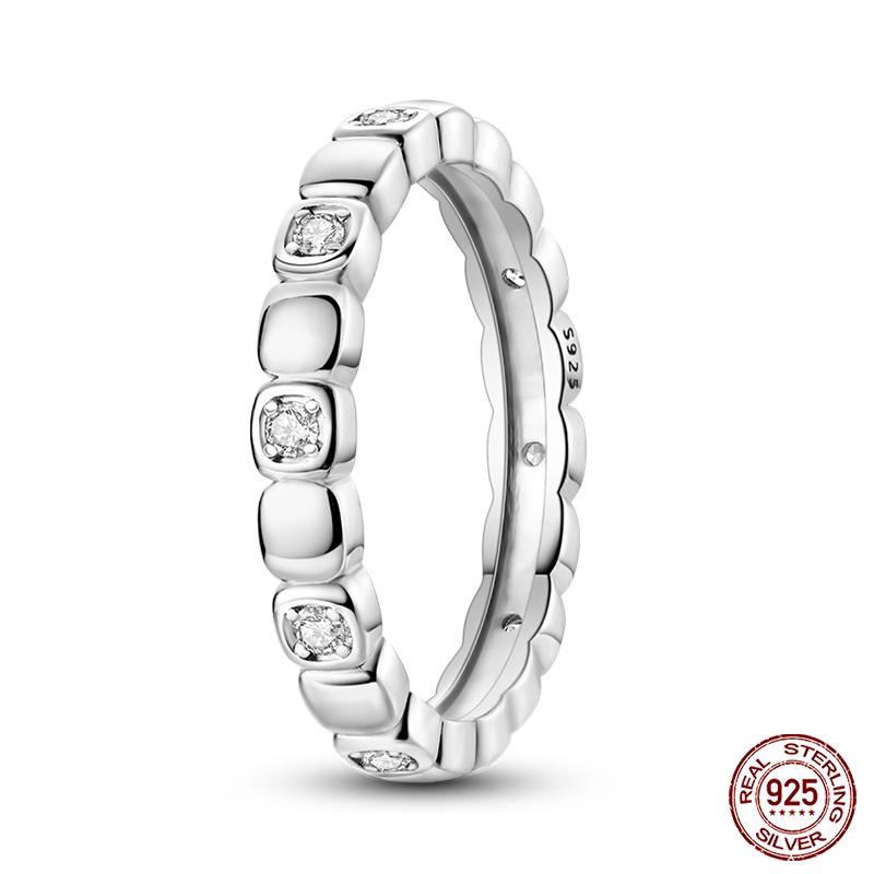 Moda Oryginalne Świecące Pierścionki Świetlikowe 100% Srebro S925 Wieczne Pierścionki Cyrkoniowe w Kształcie Serca Wykwintna Biżuteria Ślubna Zaręczynowa Prezenty