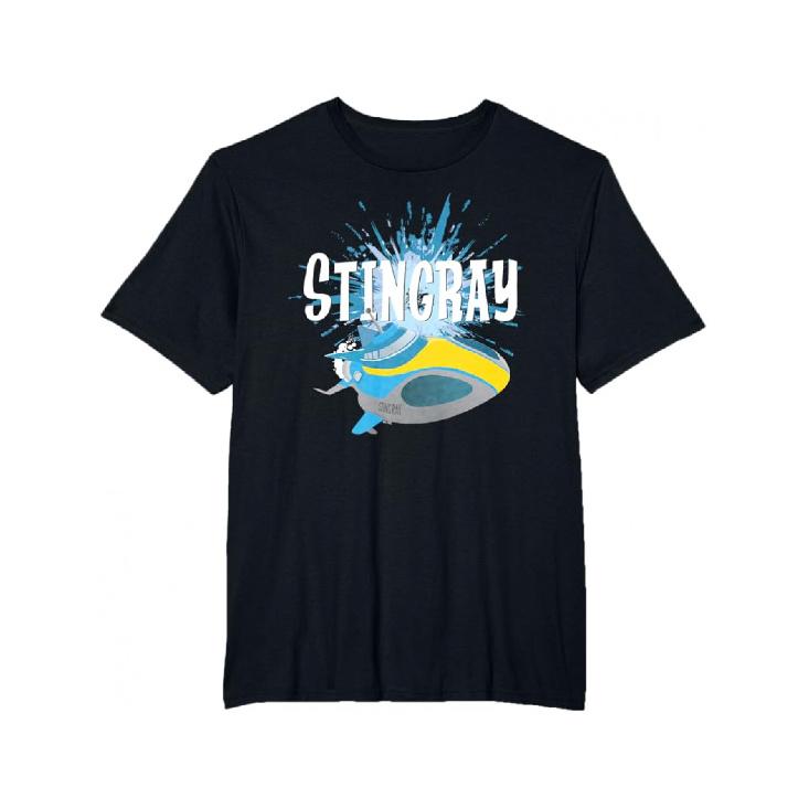 Men s All Season Humor T-ShirtStingray Submarine Water Splash T-Shirt S чёрный