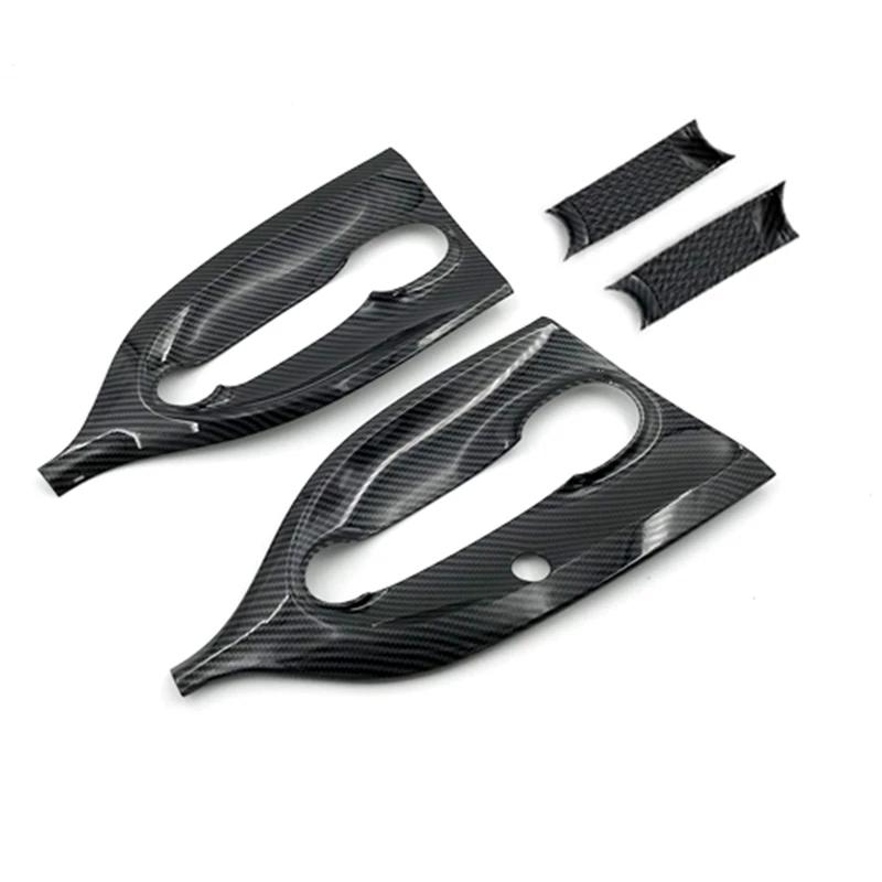 Carbonfaser-ABS-Kunststoff-Autodekoration, modifiziertes Zubehör für Smart 453 Fortwo. Äußerer Türgriff im Autoinnenraum