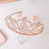Crystal King Crown Alloy Queen Crown Headpiece Luxurious Birthday Tiara  Birthday Celebration