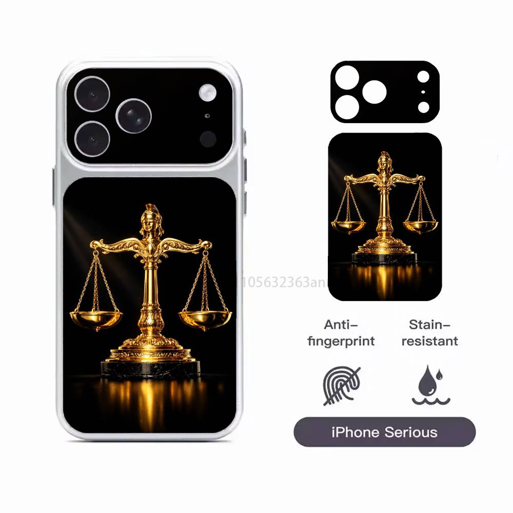 Law Lawyer Judge Justice For Apple iPhone 17 Pro 17 ProMax Full Body Back Cover Decal Skin