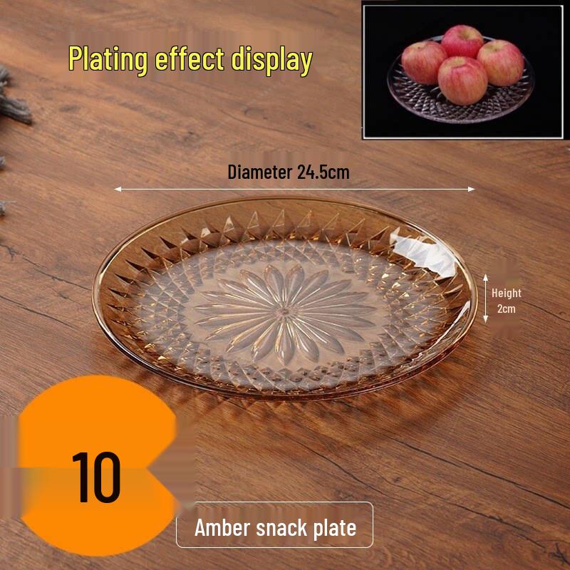 Jingbaodi Commercial Acrylic Lotus Fruit & Snack Plates